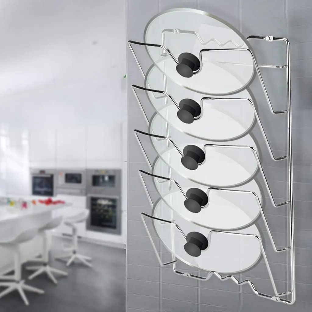 Markenlos Wall-mounted lid holder - Compact organizer - 1 piece - Metal