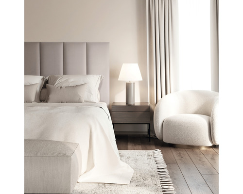 Wall cushion Fancy cream/taupe woven look 30 x 90 cm