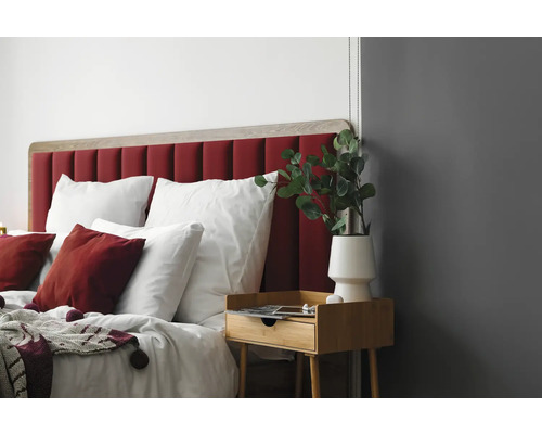Wall cushion Velvet dark red velvet look 60 x 15 cm
