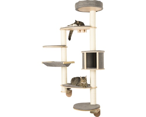 Kerbl Wall scratching post Dolomite XL Tofana 115 x 60 x 185 cm gray