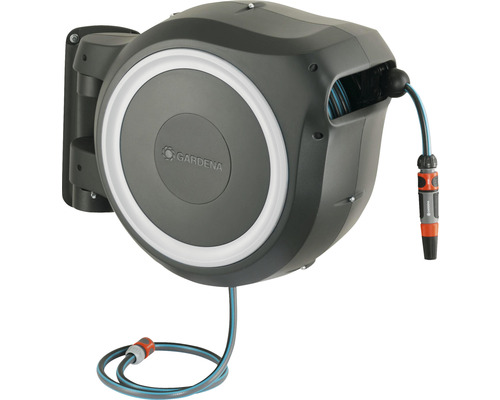 GARDENA RollUp M/L wall hose box exclusively incl. Classic multi shower