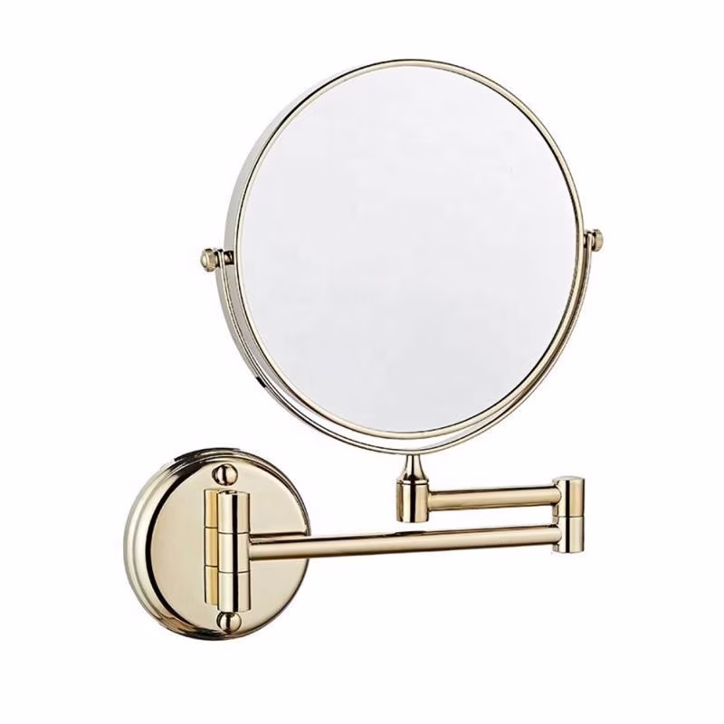UNIQ Wall mirror with 10x magnification Gold