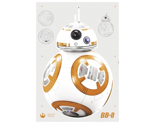 Komar Wall sticker Disney Edition 4 Disney Star Wars BB-8 100 x 70 cm