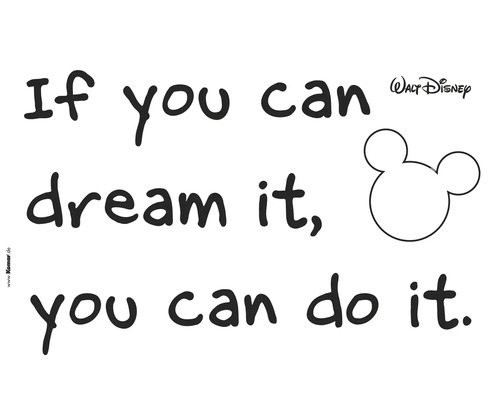 Komar Wall sticker Disney Edition 4 You can do it 50 x 70 cm