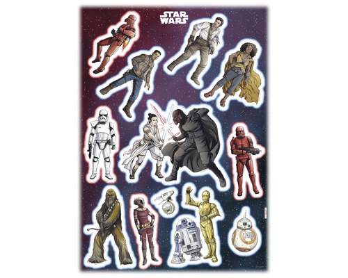 Komar Wall sticker Disney Star Wars Heroes Villians 50x70 cm