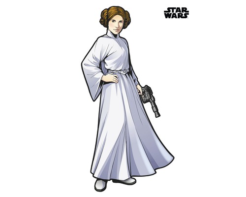 Komar Wall sticker Disney Star Wars XXL Princess Leia 127 x 170 cm