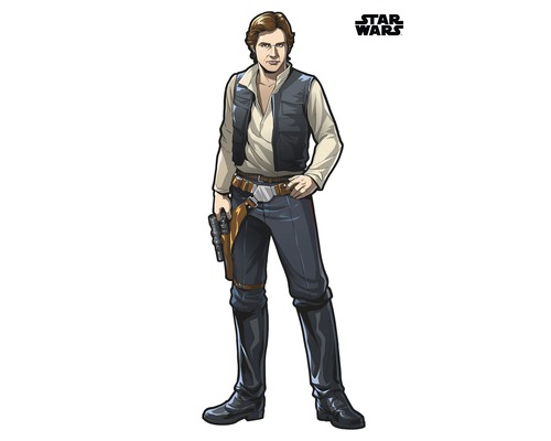 Komar Wall tattoo Star Wars XXL Han Solo 127 x 196 cm