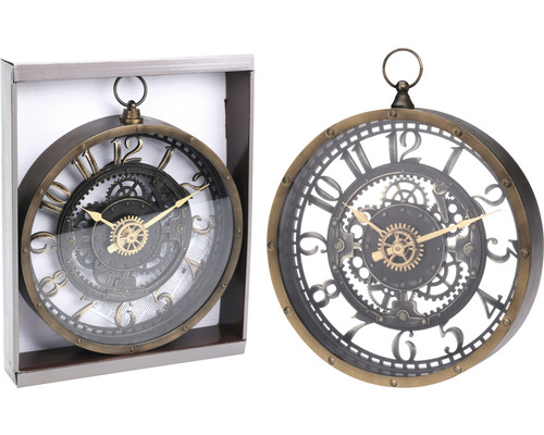 Hornbach Wall clock gold Ø 26.7 cm