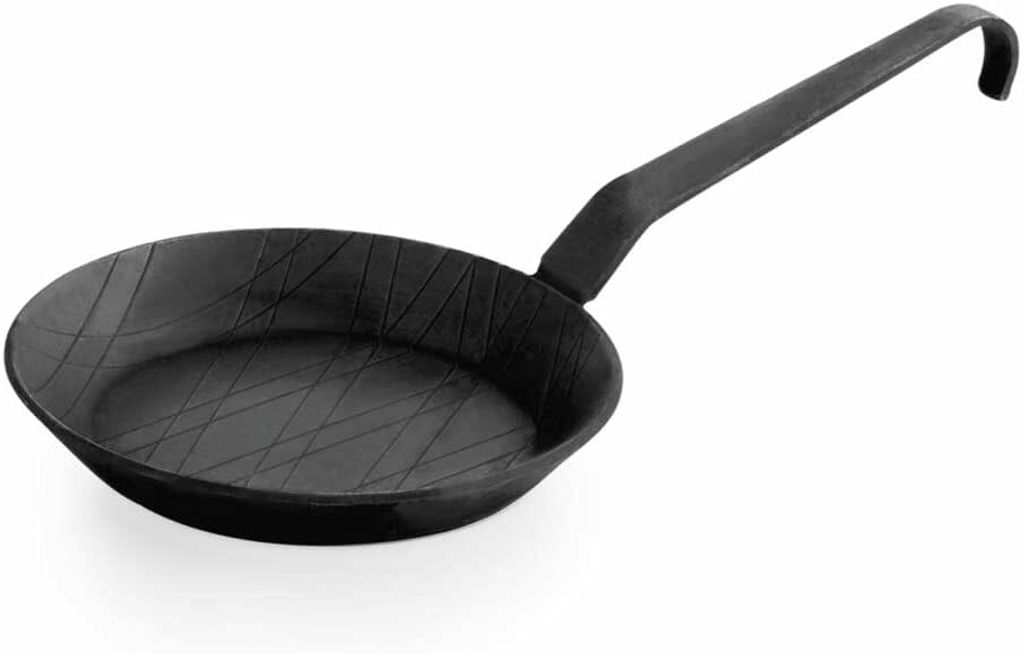 WAS Germany - Black iron pan with handle and hook, Ø 16 cm