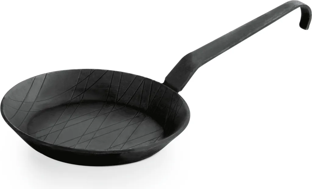 WAS Germany - Black iron casserole dish with handle and hook, Ø 20 cm