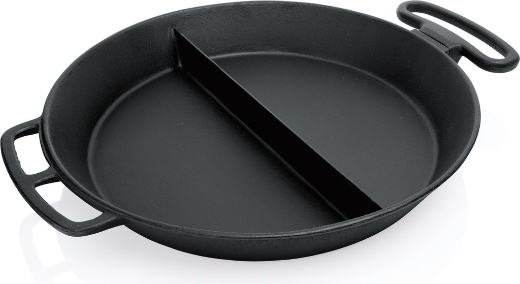 Wasa WAS Giant cast iron frying pan Ø 80 cm, removable round handle, with center ridge