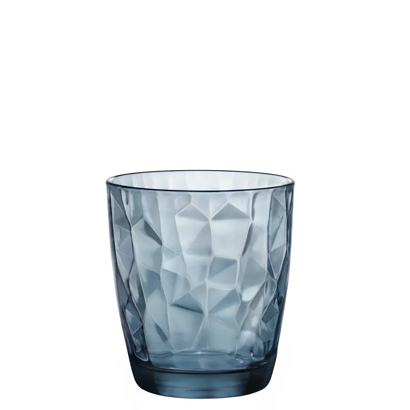Bormioli Blue water cup, 30.5 cl, Diamond No. FB31O, capacity: 305 ml, height: 92.5 mm