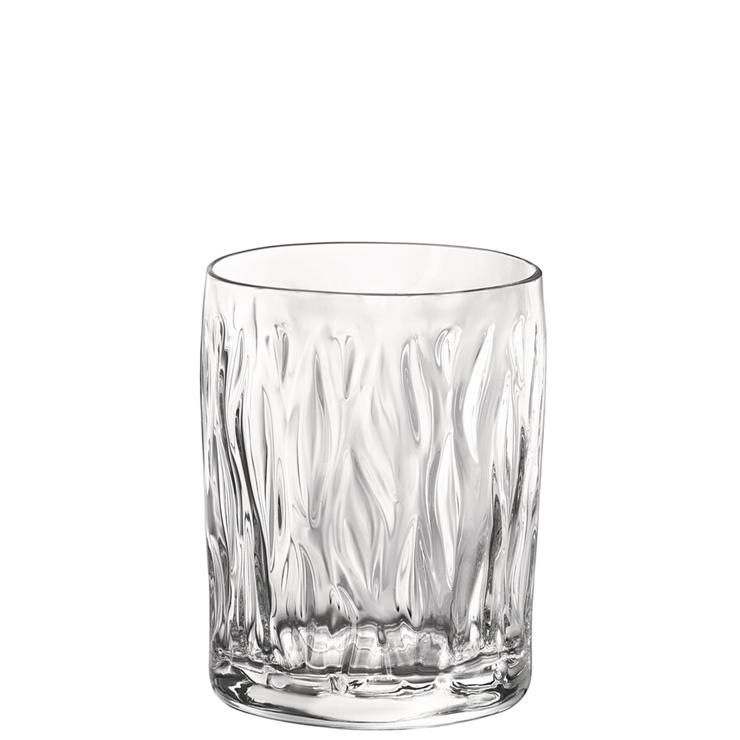 Bormioli Water cup: Transparent 30 cl, Wind Aqua No. FB30T, contents: 300 ml, H: 96 mm, D: 76.5 mm
