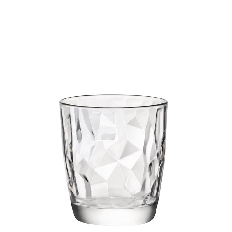 Bormioli Water cup transparent 30.5 cl, Diamond No. FB31T, contents: 305 ml, height: 92.5 mm