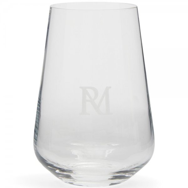 Rivièra Maison Water glass monogram 380ml Riviera Maison