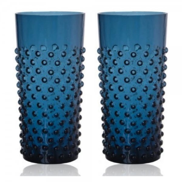 Water Glasses Set Hobnail Tumblers Royal Klimchi Studio