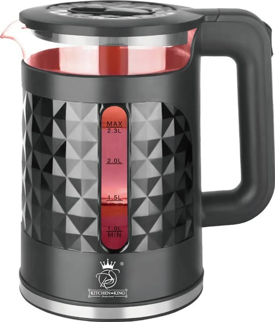 ROYAL SWISS XXL Kettle 2.3 Liters LED Light 1500W Tea Kettle