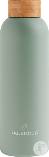 Waterdrop Inox Bottle Pastel Green/Olive Matt 600ml 1 piece