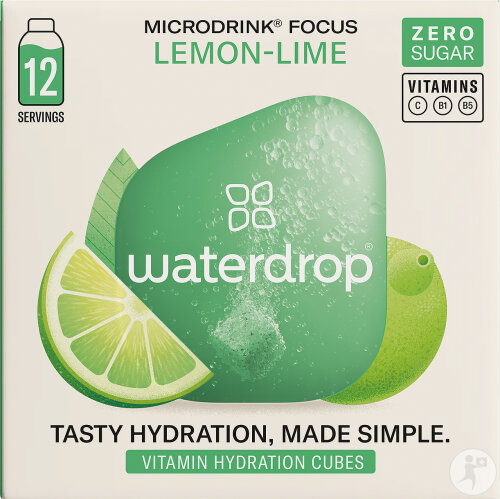 Waterdrop Microdrink Drink Cubes with Vitamins Lemon-Lime 12 Pieces
