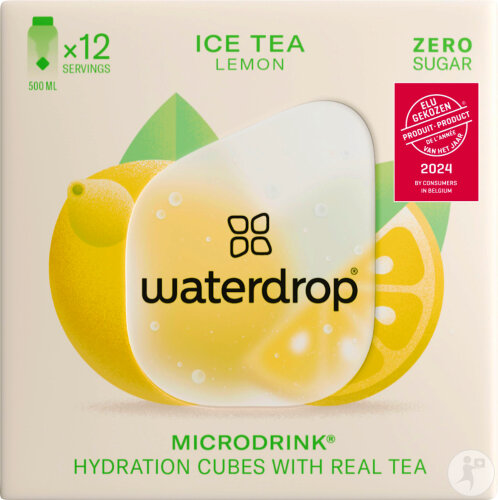 Waterdrop Microdrink Ice Tea Lemon Hydration Cubes With Real Tea 12 Cubes