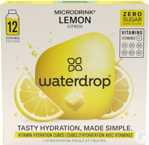 Waterdrop Microdrink Drinking Cubes Lemon 12 Servings