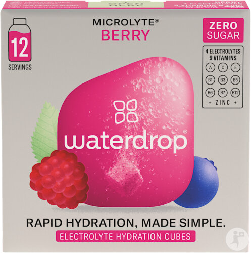 Waterdrop Microlyte Berry Drink Cubes, Berry Flavor, 12 Servings