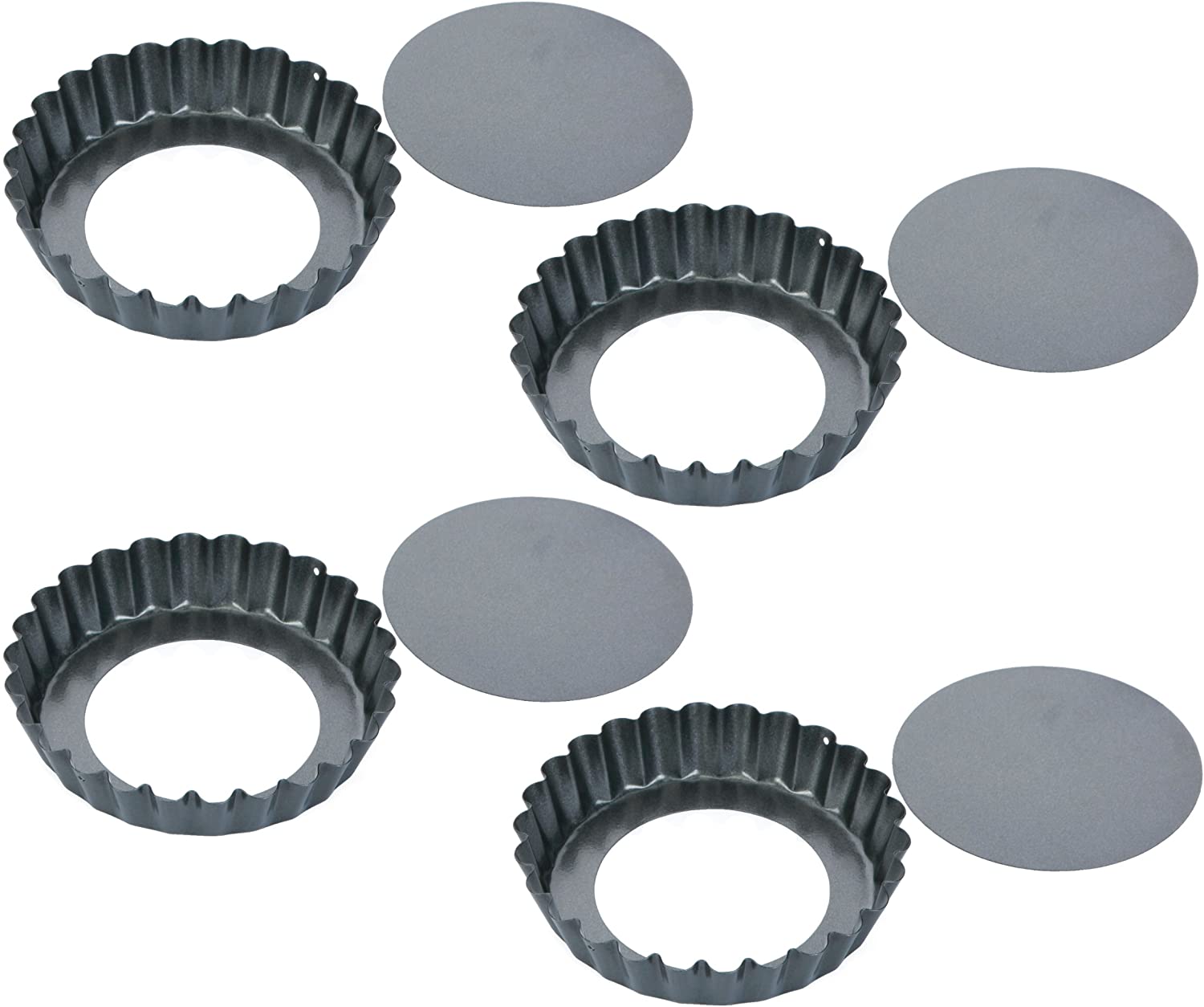 Tescoma Wavy Edge Pan with Removable Bottom Delícia Diameter 10 cm Set of 4