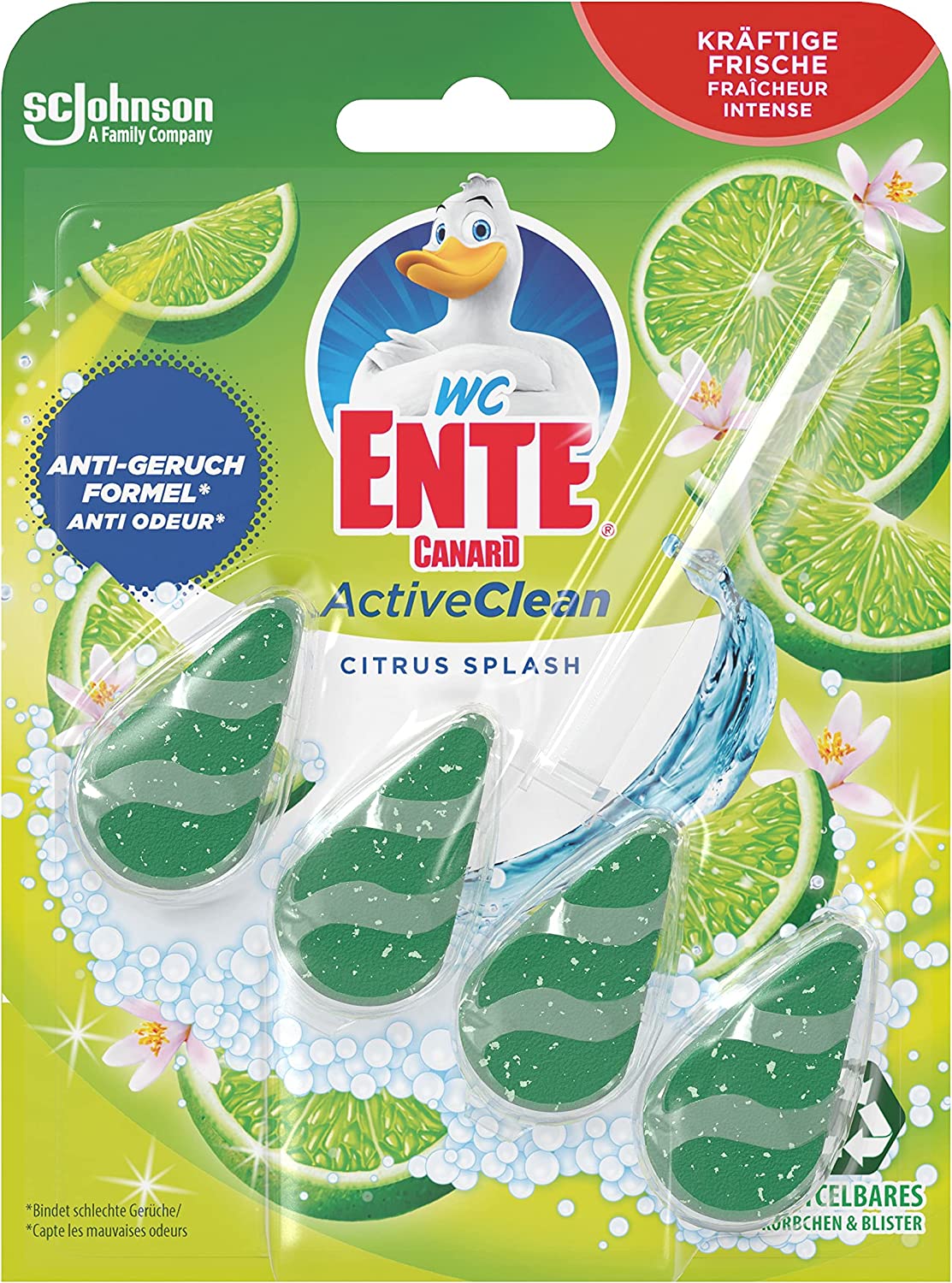 WC-Ente Active Clean Rinse Hanger Toilet Cleaner Citrus Splash  -1 pack