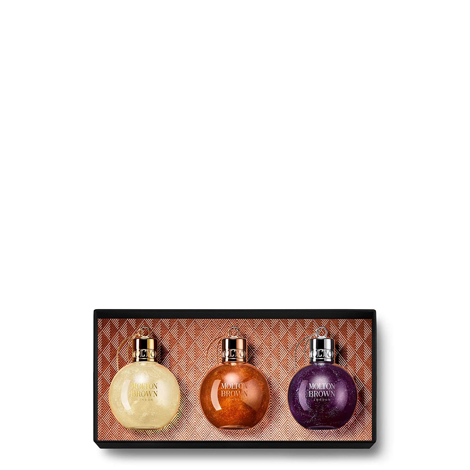 Molton Brown Molton Brow Festive Collection Vintage Elderflower Bizarre Brandy and Muddled Plum 75 ml Shower Gel Set of 3