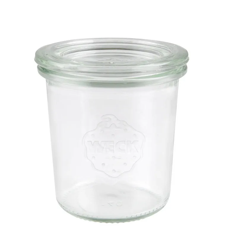 WECK mini preserving jar with glass lid, capacity: 140 ml, H: 69 mm, D: 60 mm, 12 sets