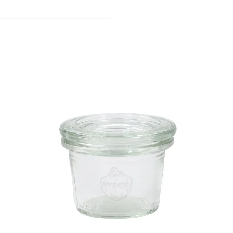 WECK mini preserving jar with glass lid, capacity: 35 ml, height: 37 mm, diameter: 40 mm