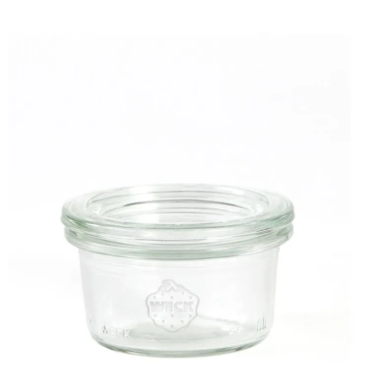 WECK mini preserving jar with glass lid, capacity: 50 ml, H: 37 mm, D: 60 mm