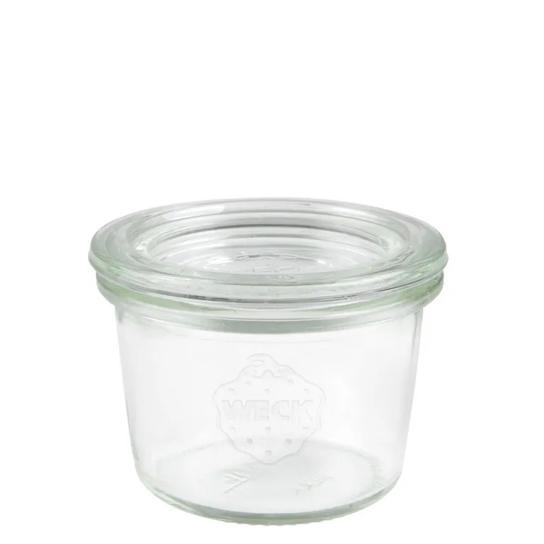 WECK mini preserving jar with glass lid, capacity: 80 ml, H: 47 mm, D: 60 mm, 12 sets
