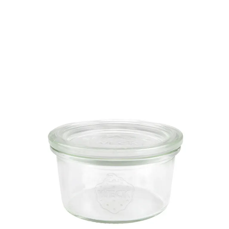 WECK preserving jar with glass lid, capacity: 165 ml, H: 47 mm, D: 80 mm, 12 sets