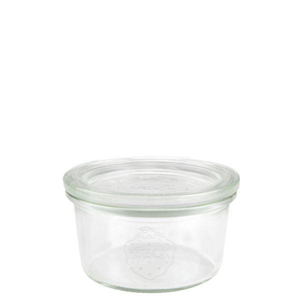 Weck Camber Glass With Glass Lid, Content: 165 Ml, H: 47 Mm, D: 80 Mm