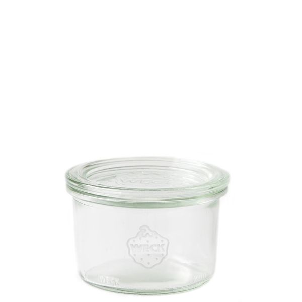 Weck Camber Glass With Glass Lid, Content: 200 Ml, H: 56 Mm, D: 80 Mm