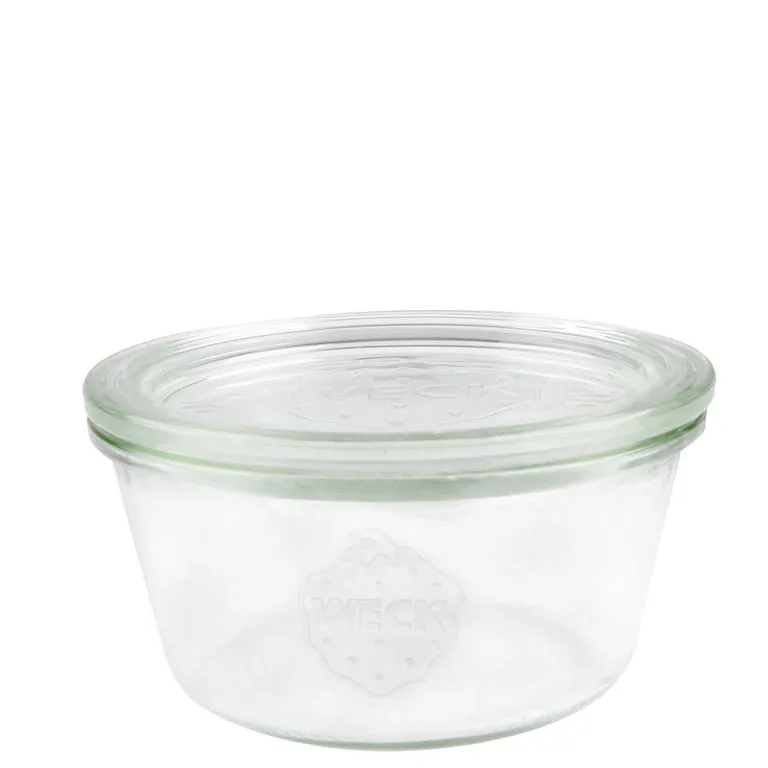 WECK preserving jar with glass lid, capacity: 290 ml, H: 55 mm, D: 100 mm, 6 sets