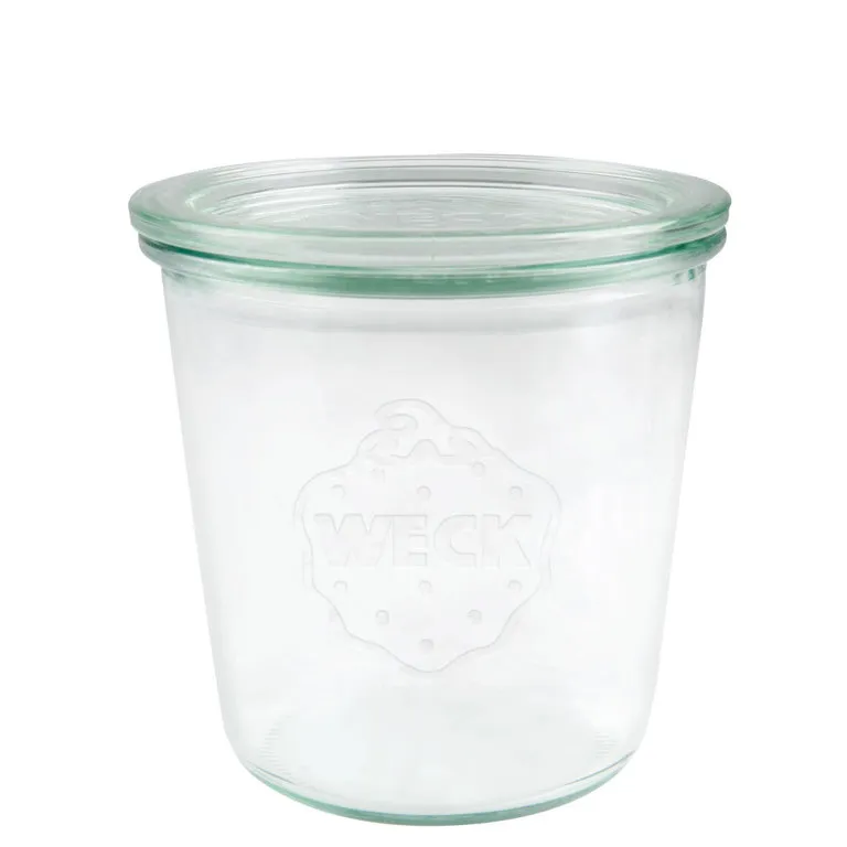 WECK preserving jar with glass lid, capacity: 580 ml, H: 107 mm, D: 100 mm, 6 sets