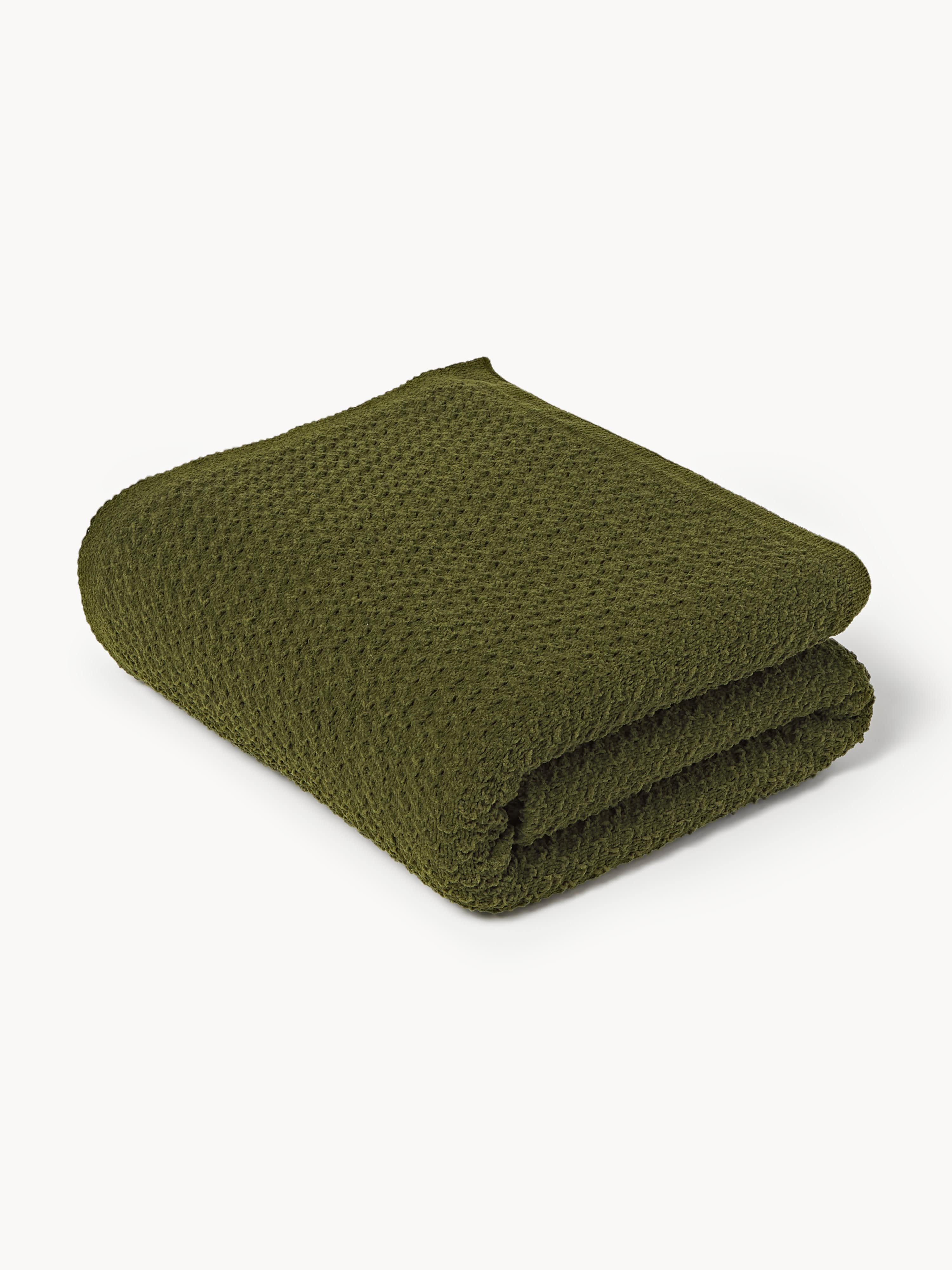 Westwing Collection Soft knitted blanket Everly made of chenille