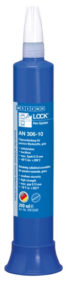 WEICONLOCK® AN 306-10 bonding compound | for passive materials, high strength, with drinking water approval | 200 ml | green