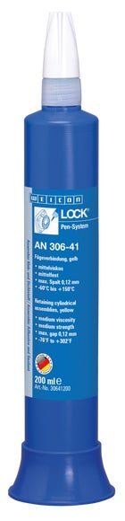 WEICONLOCK® AN 306-41 Joining compound|for bearings, shafts and bushings, medium strength, medium viscosity|200 ml|yellow