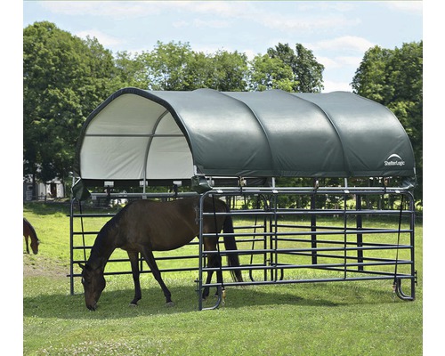 Pasture tent roof ShelterLogic 370 x 370 cm green