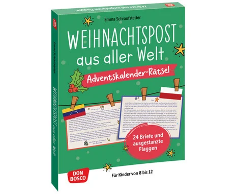 Christmas mail from around the world. Advent calendar puzzles
