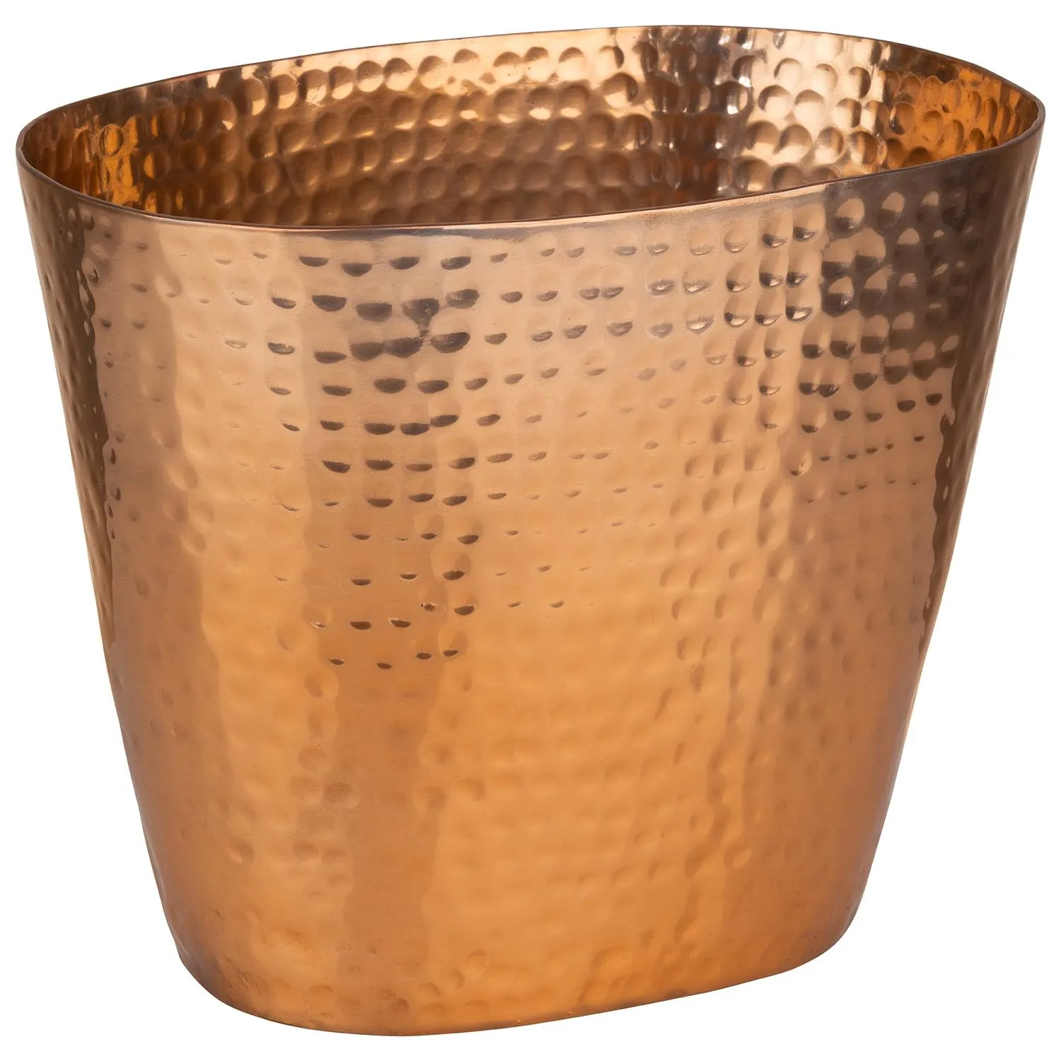 Wine/champagne cooler, aluminum, 20.5 x 14 x 17 cm / 3.9 ltr., color: copper look