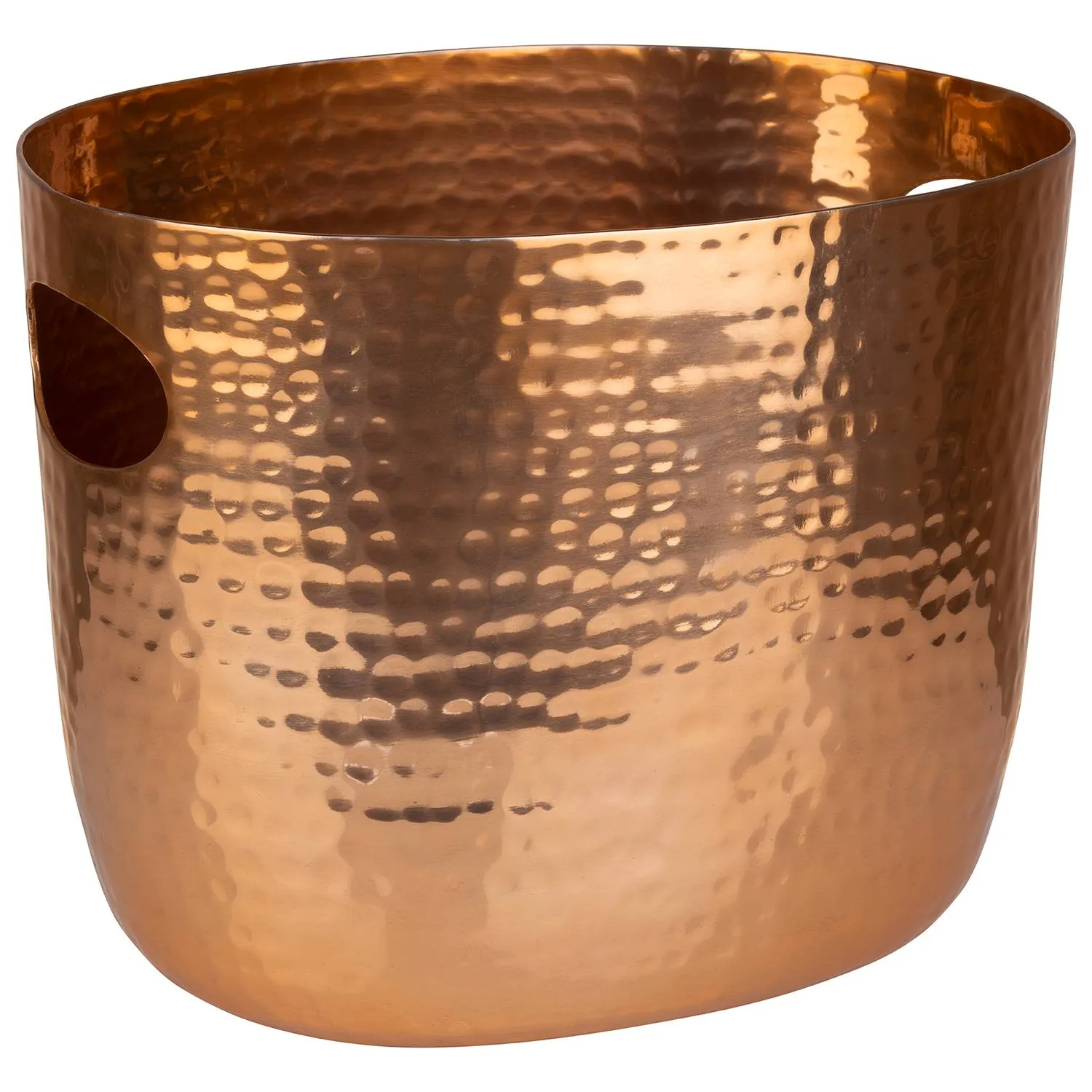 Wine/champagne cooler, aluminum, 25.5 x 19 x 20 cm / 2.1 ltr., color: copper look