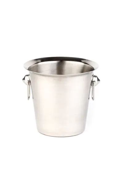 Wine/champagne cooler, diameter: 20 cm, height: 19 cm, capacity: 3 liters, stainless steel, matt polished interior, with ring handles