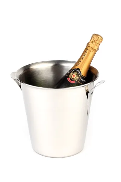 Wine/Champagne Cooler D: 21 cm, H: 21 cm, I: 3.5 ltr., Stainless Steel, Solid Handles, Rolled Rim
