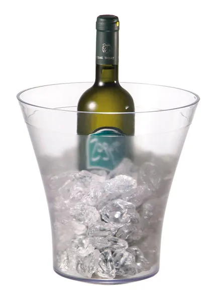 Wine / Champagne cooler D: (top) 22 cm, H: 23 cm, SAN, transparent frosted, base D:: 14 cm, I: 4 ltr., 6 sets