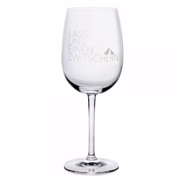 Rader Wine Glass Let's Have a Chirp Räder Design