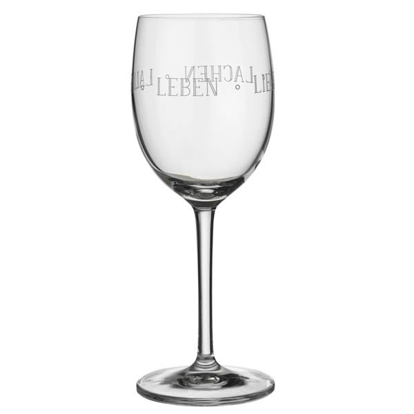Rader wine glass "Life Love Laughter" by Räder Design